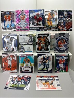 Bo Nix and 3 Patrick Surtain II rookies w/ Bonito/Sutton/Mims Broncos lot of 15